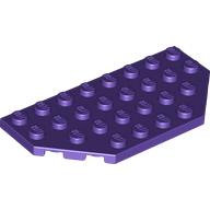 Деталь LEGO Пластина-клин 4 x 8, со срезанными углами, Темно-фиолетовый