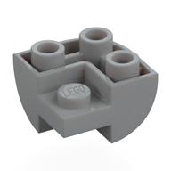 Деталь LEGO Brick Curved Inverted 2 x 2 x 1, Corner, Светлый сине-серый