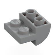 Деталь LEGO Скос изогнутый перевёрнутый 2 x 2, Светлый сине-серый