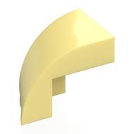 Деталь LEGO Brick Wedged, Curved 3 x 2 x 1 2/3 with Stud Notch Right, Ярко-светло-желтый
