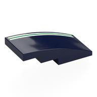 Brick Curved 4 x 2 No Studs with print