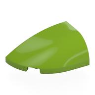 Деталь LEGO Slope Curved 3 x 2 Beveled with Stud Notch Left, Лайм