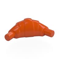 Деталь LEGO Food Croissant - Flat Ends, Красно-оранжевый