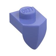 Деталь LEGO Plate Special 1 x 1 with Vertical Tooth, Сине-фиолетовый