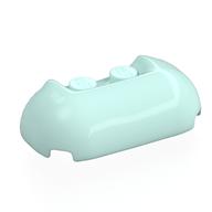 Деталь LEGO Brick Round, Curved Triple 2 x 4 x 1 with 1 x 2 Recessed Center, Светлый морской волны