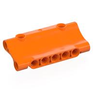 Деталь LEGO Панель Technic изогнутая перевёрнутая 7 x 3, Оранжевый