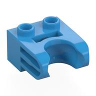 Деталь LEGO Technic Brick Special 1 x 2 with Ball Socket Wide, Темно-лазурный