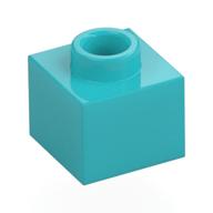Деталь LEGO Пластина 1 x 1 x 2/3, с открытым штырьком, Средне-лазурный