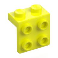 Деталь LEGO Кронштейн 1 x 2 - 2 x 2, Насыщенный желтый