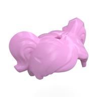 Деталь LEGO Minifig Hair/Wig 2 Ponytails, Ярко-розовый