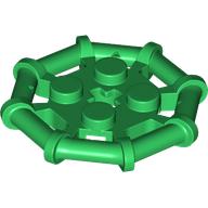 Деталь LEGO Plate Special 2 x 2 with Bar Frame Octagonal, Reinforced, Completely Round Studs, Зеленый