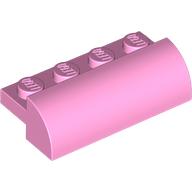 Деталь LEGO Кирпичик изогнутый 2 x 4 x 1, Ярко-розовый
