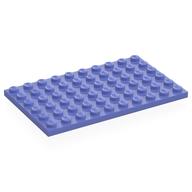 Деталь LEGO Пластина 6 x 10, Сине-фиолетовый
