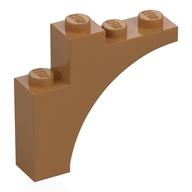 Деталь LEGO Кирпичик-арка 1 x 4 x 3, Средне-темный телесный