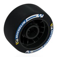 Деталь LEGO Wheel Rim 24 x 13.4 with Black Slick Tyre with Blue 'MICHELIN', White Stripe print, Черный
