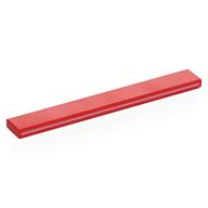 Деталь LEGO Tile 1 x 8 with Silver Stripe On Side print, Красный