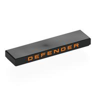 Tile 1 x 4 with Orange 'DEFENDER' on Side print