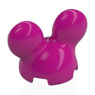 Деталь LEGO Brick Round, 2 x 2 x 2 with Mickey Mouse Ears, Пурпурный
