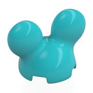 Деталь LEGO Brick Round, 2 x 2 x 2 with Mickey Mouse Ears, Средне-лазурный