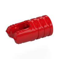 Деталь LEGO Hinge Cylinder 1 x 2 Locking with 2 Click Fingers and Axle Hole, 7 Teeth, Красный