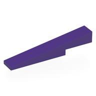 Деталь LEGO Brick Sloped 1 x 6 x 1 with 1 x 2 x 1 / 3 Cutout, Темно-фиолетовый