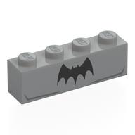 Brick 1 x 4 with print