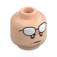 Minifig Head with print