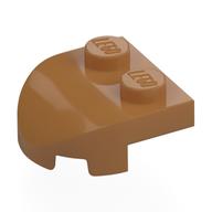 Деталь LEGO Brick Curved 2 x 2 with Curved Front, 2 Studs, Средне-темный телесный