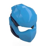 Деталь LEGO Helmet, Ninja with Wraps Dark Blue Pattern, Темно-лазурный