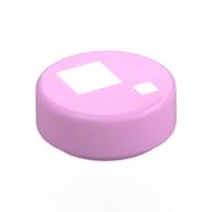 Деталь LEGO FLAT TILE 1X1, ROUND Eye print, Ярко-розовый