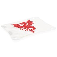 Деталь LEGO Sail, 9 x 12 with 4 Holes in White with Red Griffin print, Белый