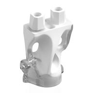 Деталь LEGO Lower Body, Ghost with Marbled Purple Pattern, Прозрачный бесцветный