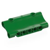 Деталь LEGO Панель Technic изогнутая перевёрнутая 7 x 3, Зеленый