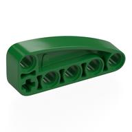 Деталь LEGO Technic Beam 2 x 5 L-Shape with Quarter Ellipse Thick, Зеленый