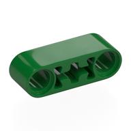 Деталь LEGO Technic Beam 1 x 3 Thick with Center Axle Hole, Зеленый