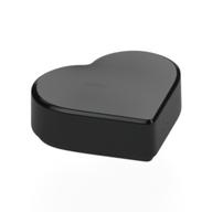 Деталь LEGO Tile 1 x 1 Special Heart, Черный
