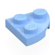 Деталь LEGO Пластина круглая угловая 2 x 2, Ярко-светло-голубой