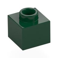 Деталь LEGO Пластина 1 x 1 x 2/3, с открытым штырьком, Темно-зеленый