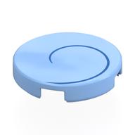 Деталь LEGO Tile Round 2 x 2 with Dark Blue Spiral, Right Print, Ярко-светло-голубой