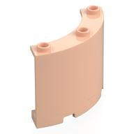 Деталь LEGO Panel 4 x 4 x 3 Quarter Cylinder, Светлый телесный