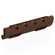 Деталь LEGO Technic Panel Curved 11 x 3 with 10 Pin Holes through Panel Surface, Красно-коричневый