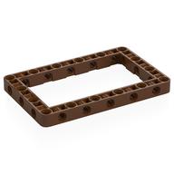 Деталь LEGO Technic Frame 7 x 13, Красно-коричневый