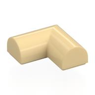 Деталь LEGO Кирпичик изогнутый угловой двойной изогнутый верхний 2 x 2 x 2/3, без штырьков, Песочный