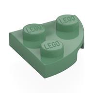 Деталь LEGO Пластина круглая угловая 2 x 2, Песочно-зеленый