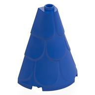 Деталь LEGO Tower Roof 2 x 4 x 6 Half Cone Shaped with Roof Tiles, Голубой