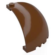 Panel 5 x 5 x 3 1/3 Corner, Curved Top