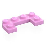 Деталь LEGO Пластина круглая половинная 2 x 4, с вырезом 1 x 2, Ярко-розовый