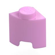 Деталь LEGO Brick Round, Quarter 1 x 1, Ярко-розовый