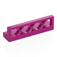Деталь LEGO Забор 1 x 4 x 1, Пурпурный