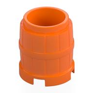 Деталь LEGO Container - Barrel 2 x 2 x 2, Оранжевый